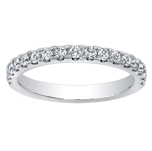 Diamond Wedding Band in 14K White Gold- Celeste; 0.50 ctw