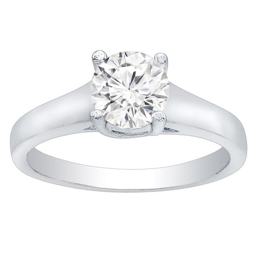 Lucy Solitaire Setting in 14K White Gold