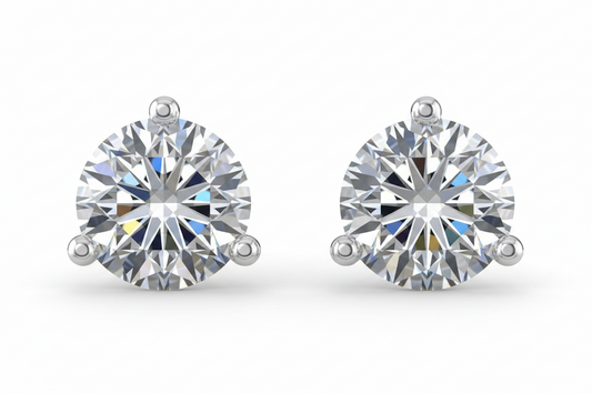 Sparkling Diamond Stud Earrings