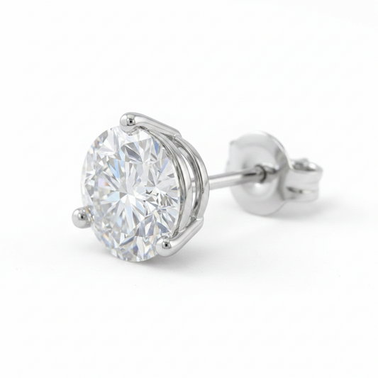 Sparkling Diamond Stud Earrings