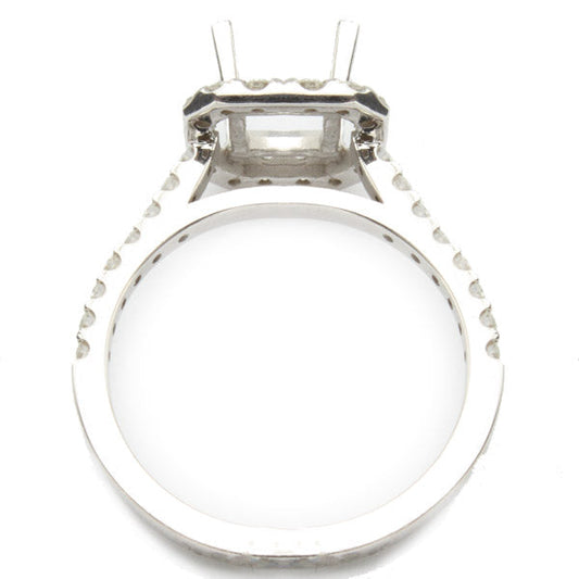 Princess Halo Diamond Engagement Ring; 1.50 ctw