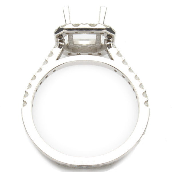 Princess Halo Diamond Engagement Ring; 1.50 ctw