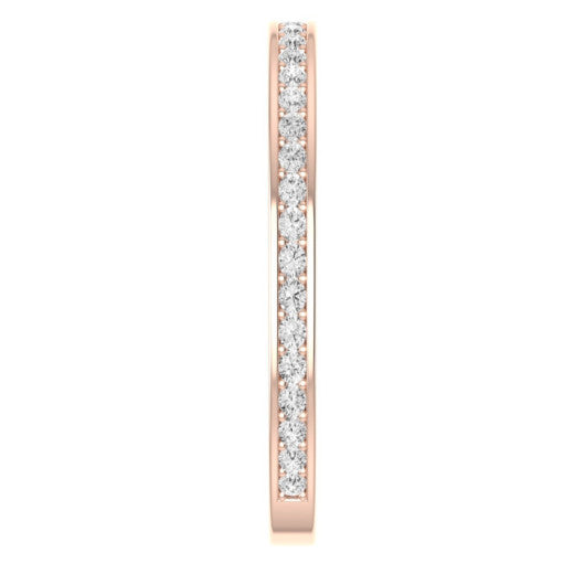Matte Burnished Slanted Inlay Wedding band