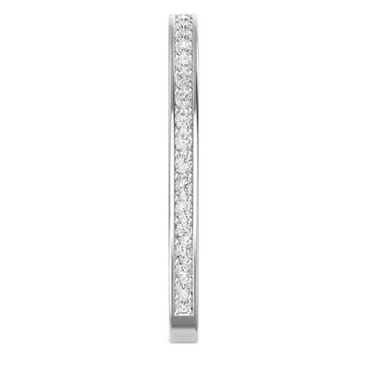 Matte Burnished Slanted Inlay Wedding band